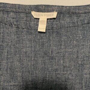 Women's EILEEN FISHER blue short sleeve‎ blouse